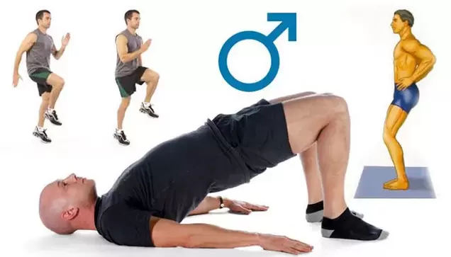 Fyysinen harjoittelu auttaa miestä lisäämään tehokkuutta tehokkaasti